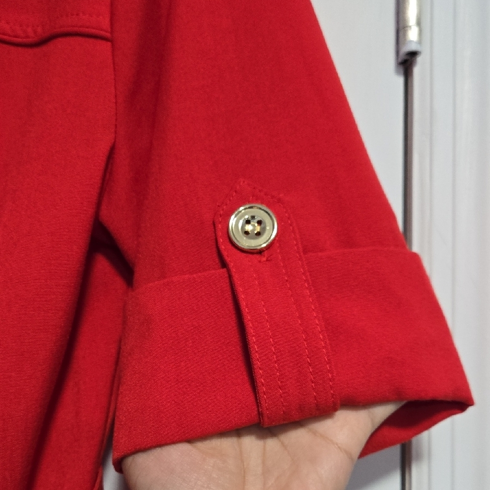 Sharagano Double Breasted Trench Dress NWOT - Picture 3 of 13